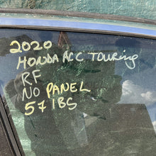 18-22 Honda accord touring front right passenger door assembly white oem