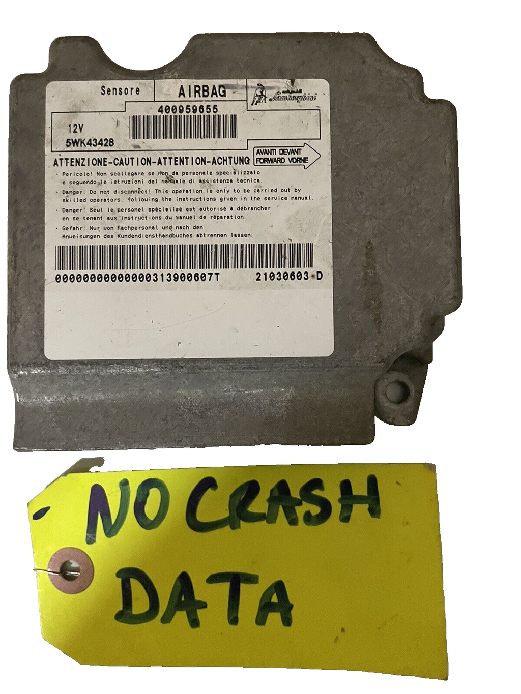 Lamborghini galardo srs control unit oem 400959655