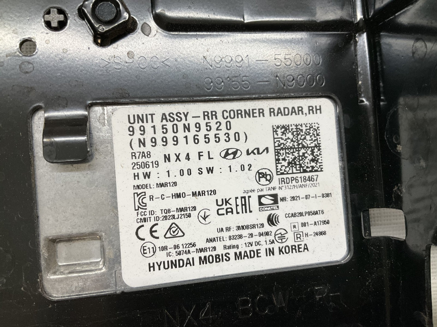 2024 2025 Hyundai Tucson Blind Spot Radar RH Rear W/ Bracket OEM 99150-N9520
