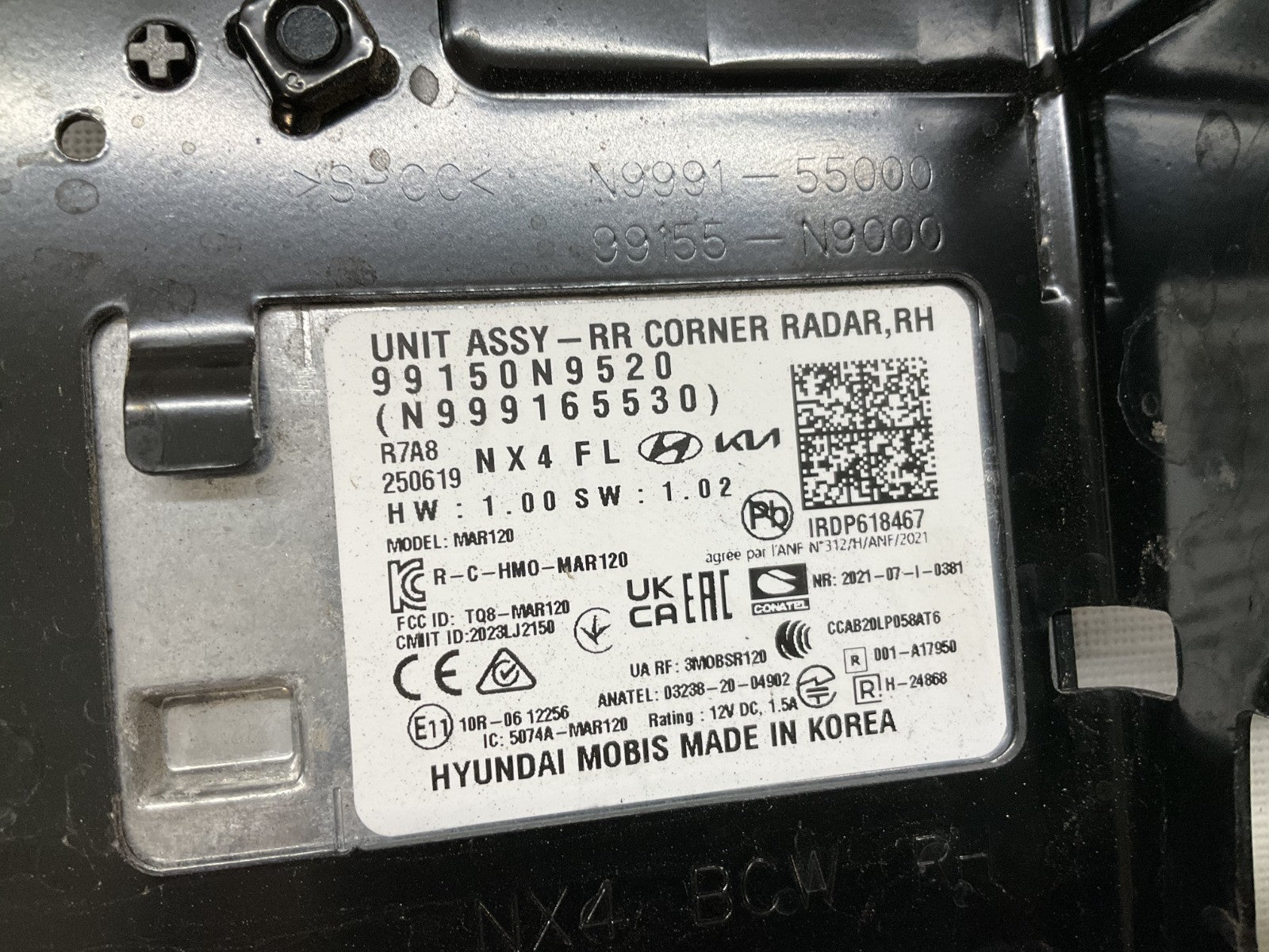 2024 2025 Hyundai Tucson Blind Spot Radar RH Rear W/ Bracket OEM 99150-N9520