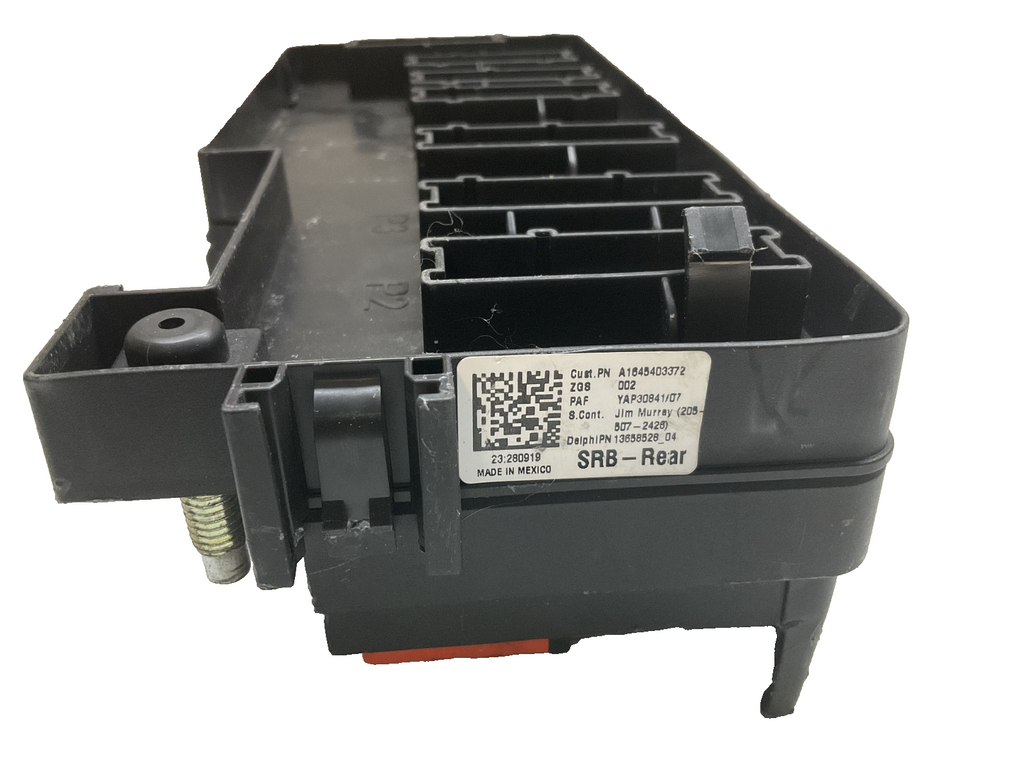 2010 Mercedes ML350 164 GL450 Rear Relay Fuse Box 1645403372 OEM