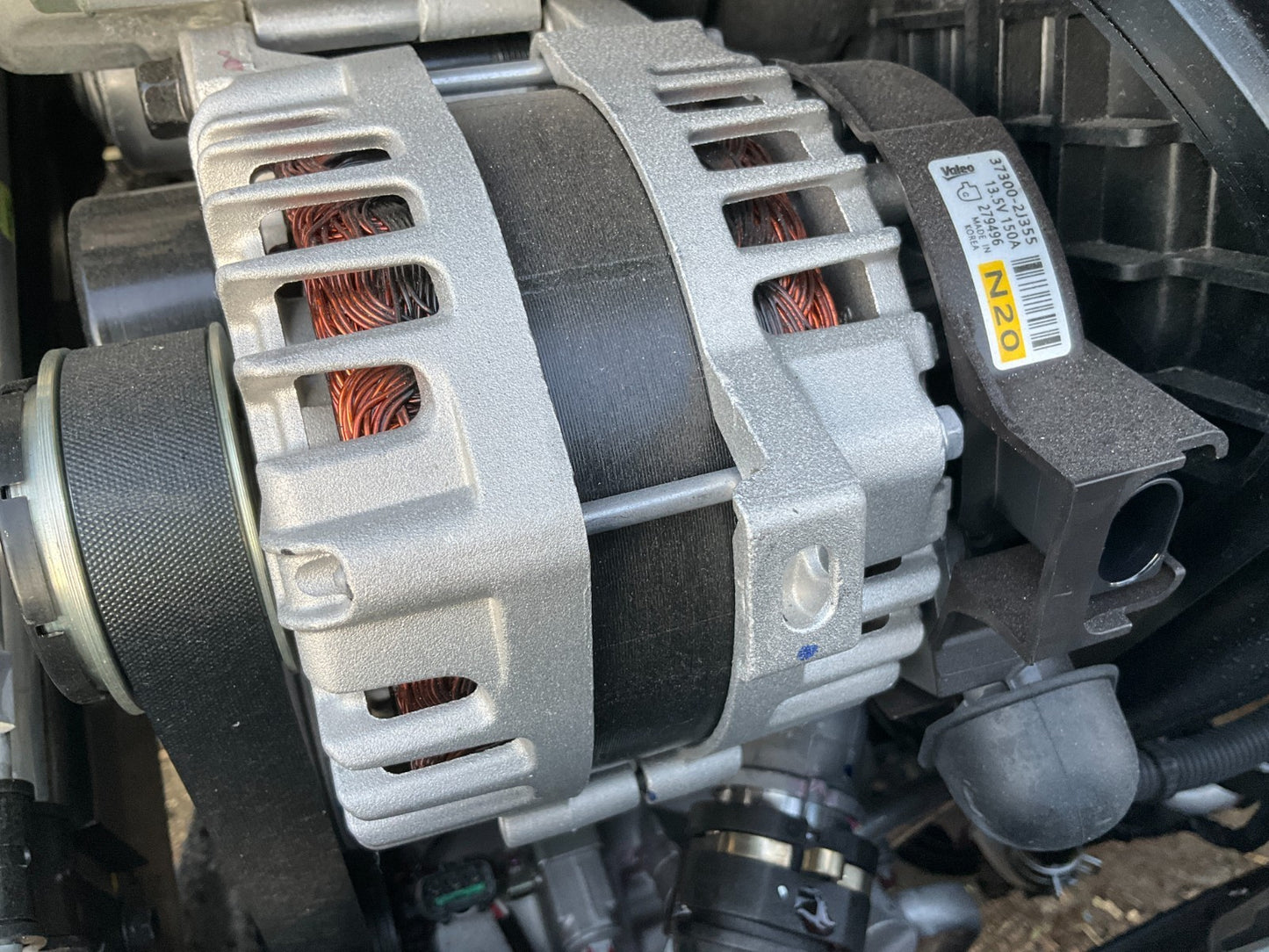 2026 Hyundai Elantra Kona Alternator 2.0L 2000 miles Engine Oem 37300-2J355