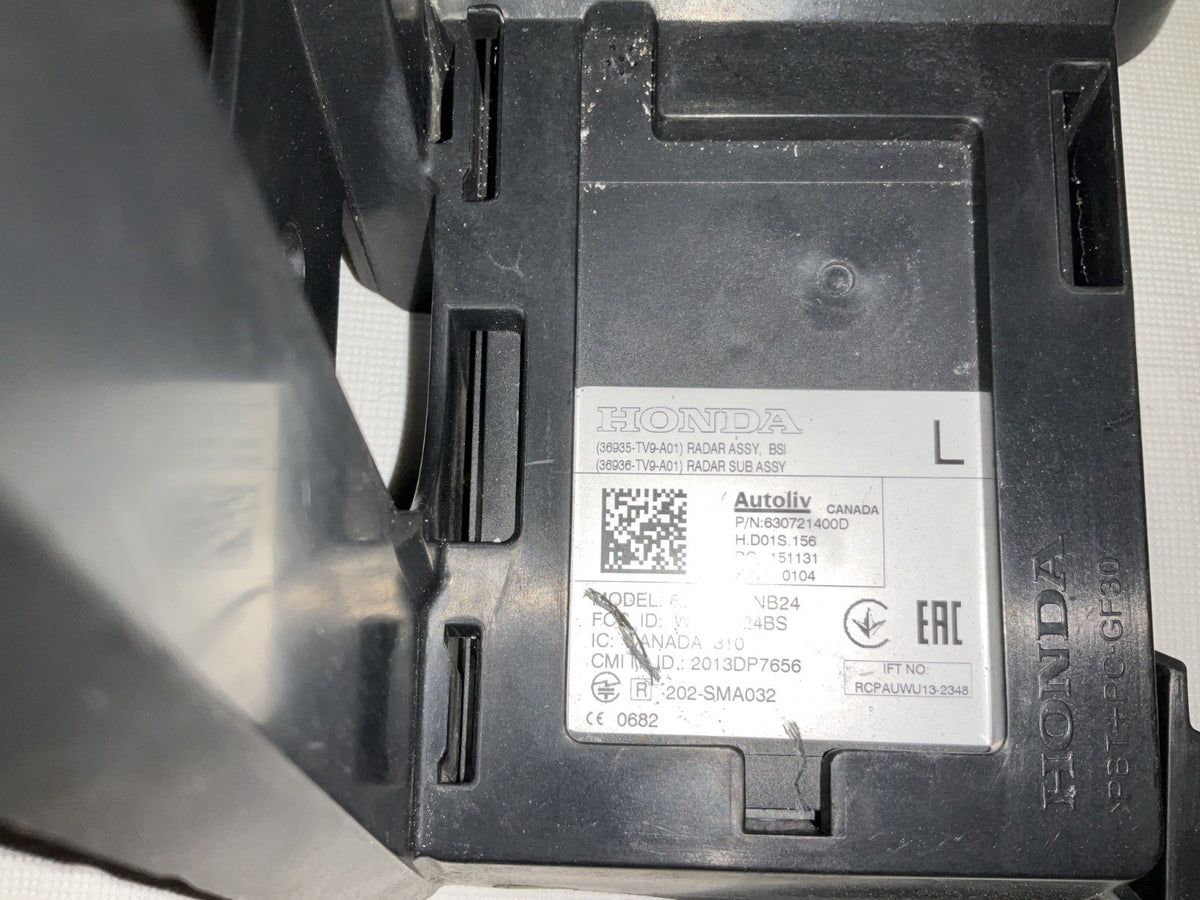 2016 2018 Acura ILX Left Rear Blind Sport Radar 36935-TV9-A01 OEM