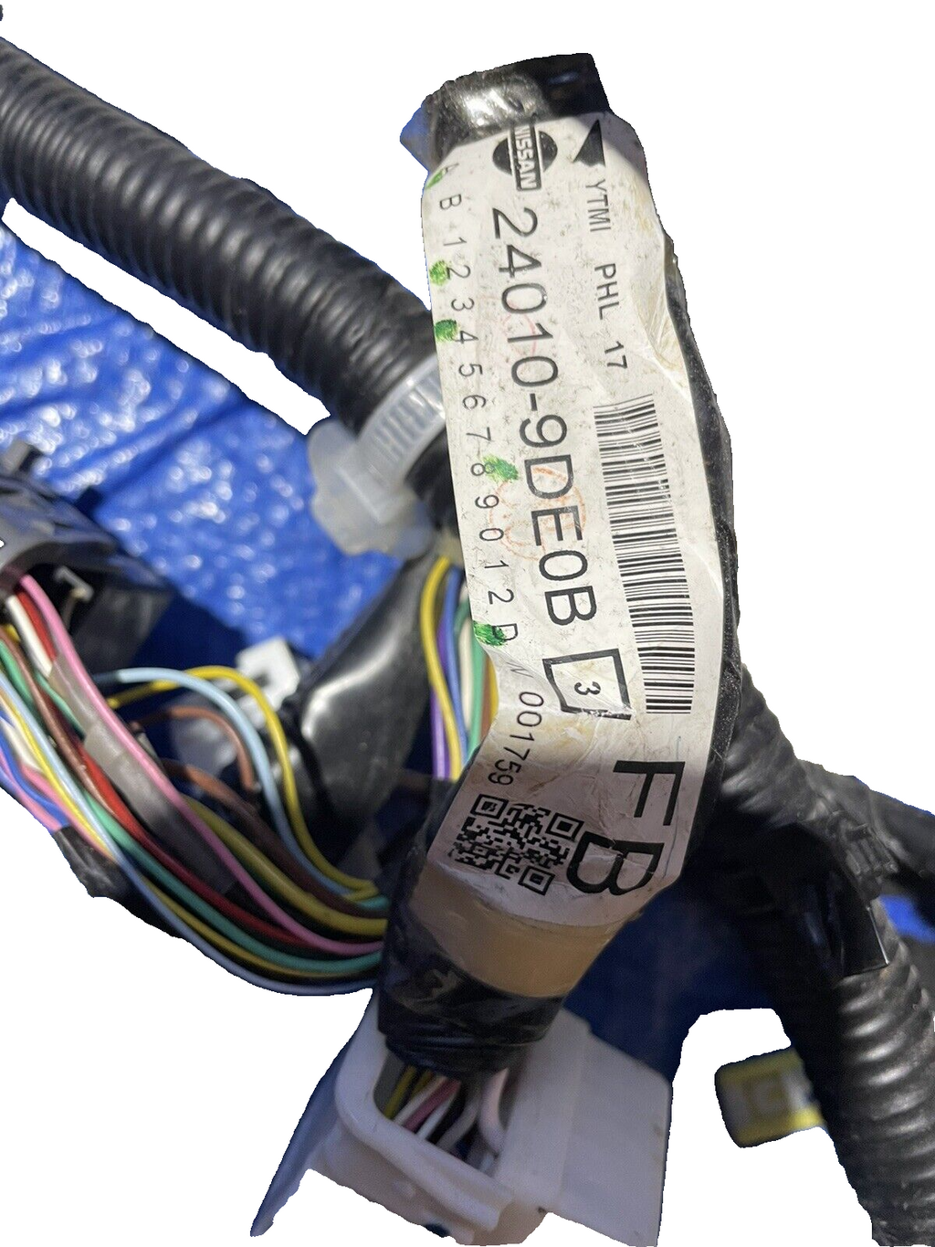 17 18 Nissan maxima sv 3.5L instrument dash harness wiring wires 24010-9de0b