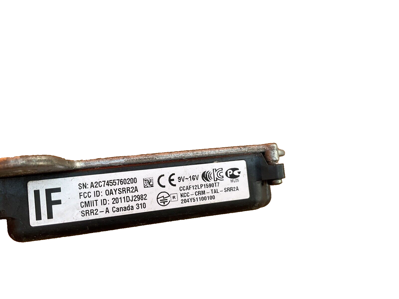 OEM 2015 2017 Lexus Is350 Is200 Rear Blind Spot Radar Sensor 88162-0W340