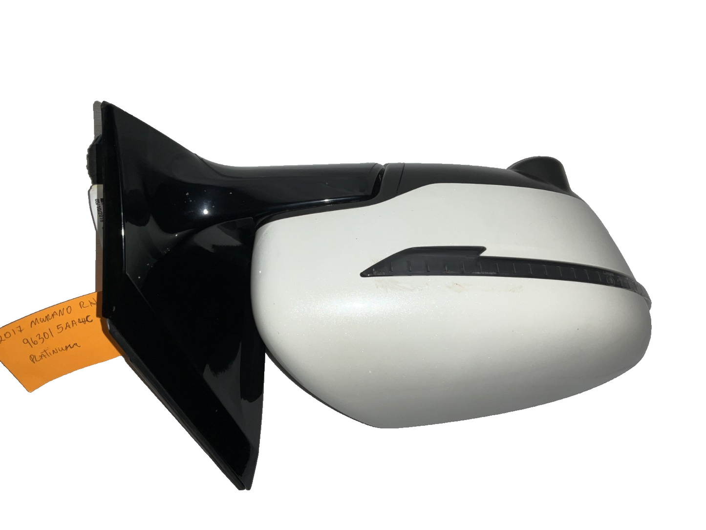 2017-2024 Nissan Murano Right Passenger Side Door Mirror White 96301-5AA4C