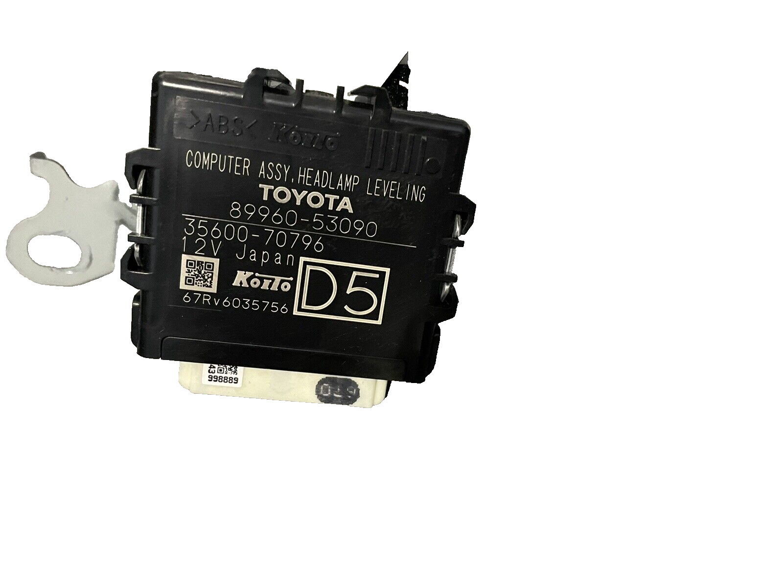 2016 Lexus is200 headlamp leveling control module oem 89960-53090