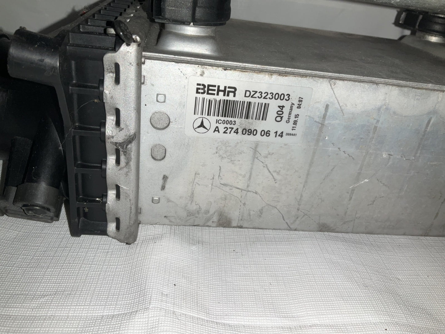 2015-2020 Mercedes C300 GLC300 2.0L Engine Mounted Intercooler 2740900614 OEM