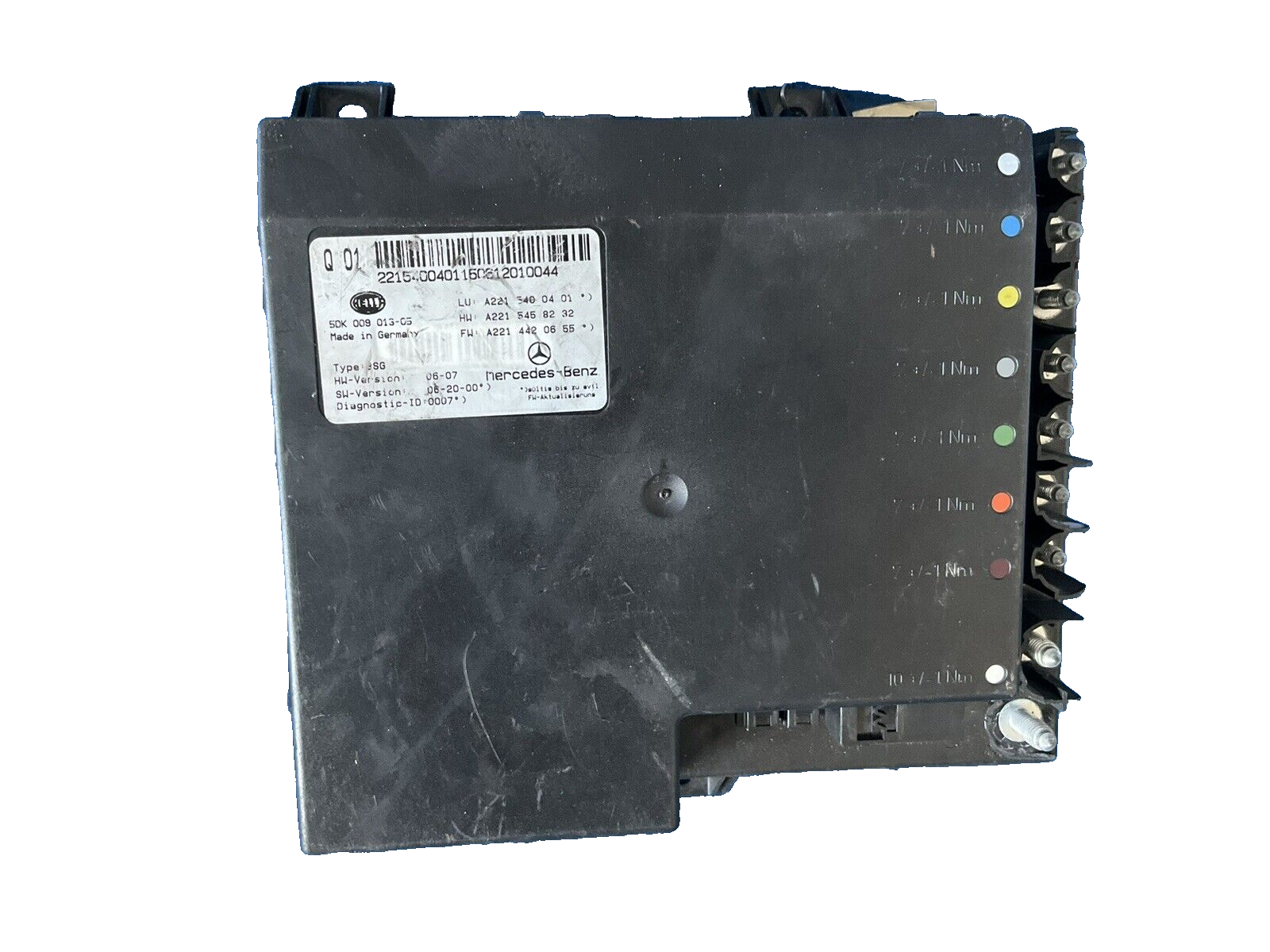 07-14 Mercedes w221 s550 cl550 electric power supply control fuse box module oem