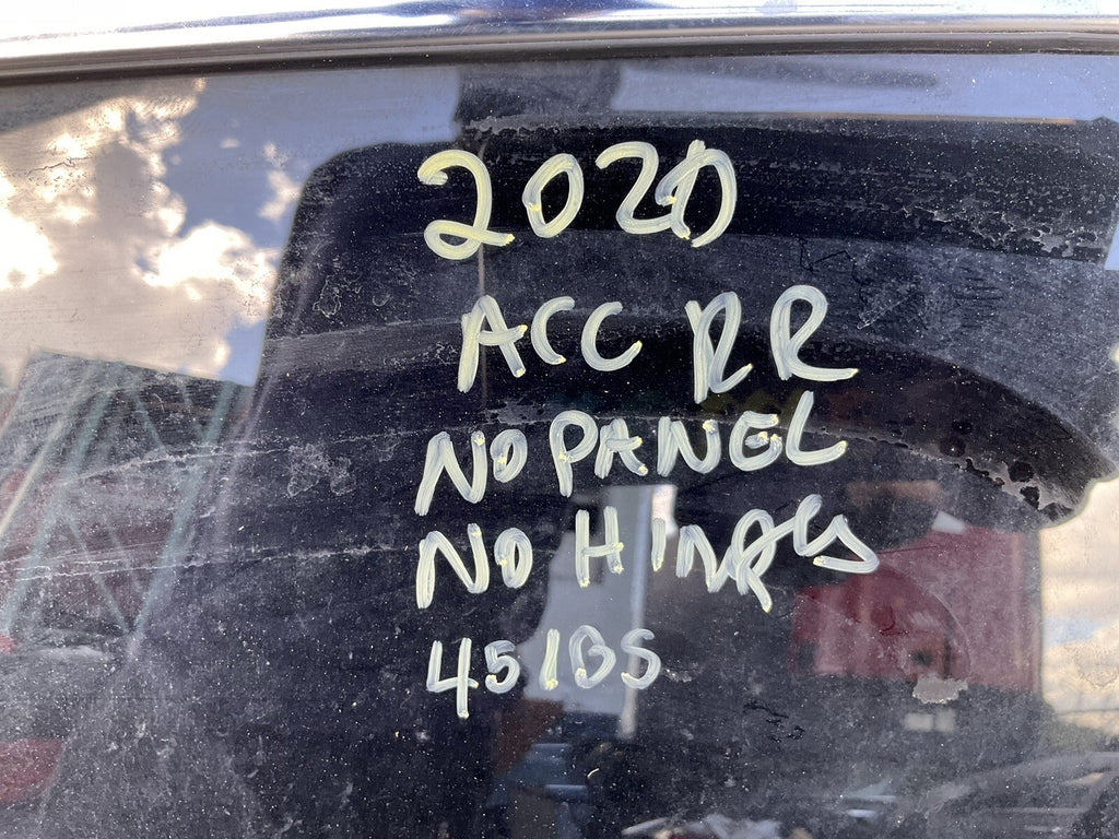 18-22 Honda accord rear door assy right side rr blue 67510-tva-325zz oem