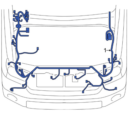 2024 Toyota Tacoma Main Engine Room Harness 2.4L AT RWD SR5 82111-AK070