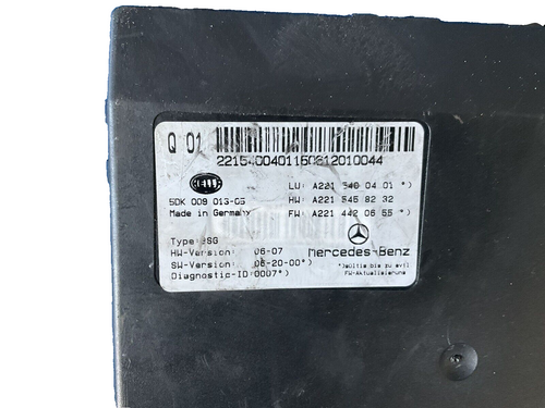 07-14 Mercedes w221 s550 cl550 electric power supply control fuse box module oem