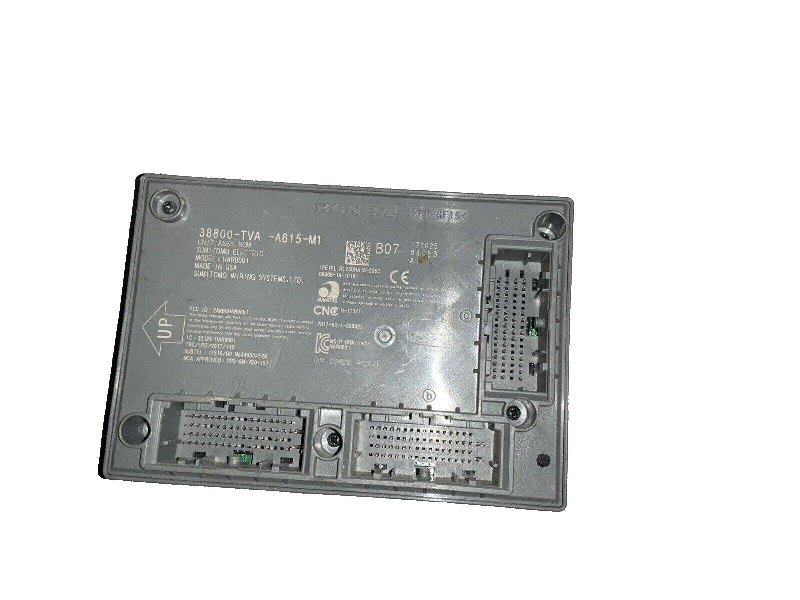 18 19 20 Honda accord ex body control module 38800-tva-a61