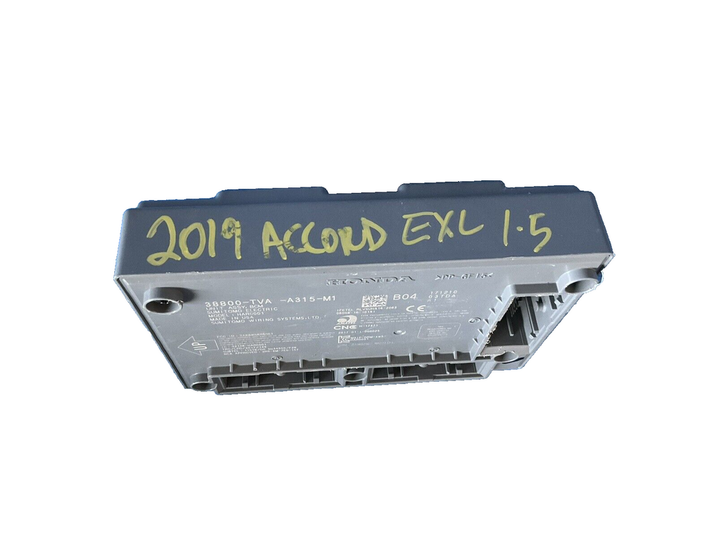 19 20 Honda accord exl 1.5 body control module 38800-tva-a31