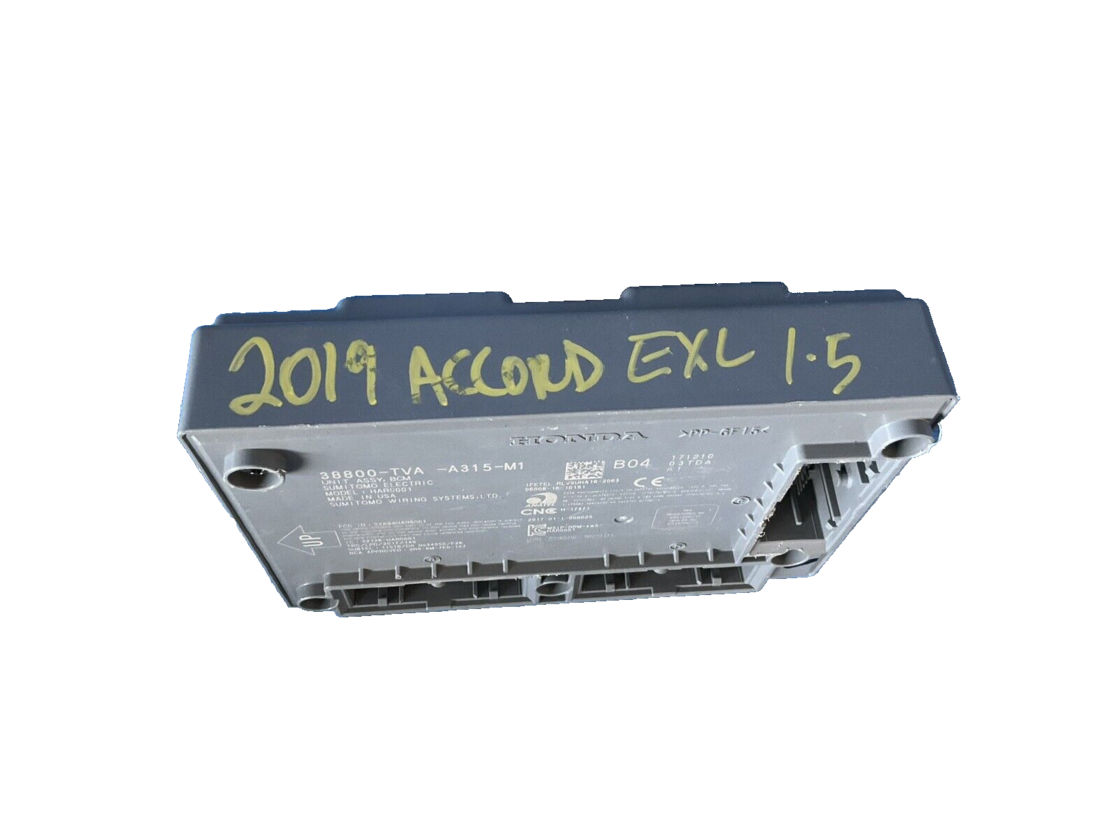 19 20 Honda accord exl 1.5 body control module 38800-tva-a31