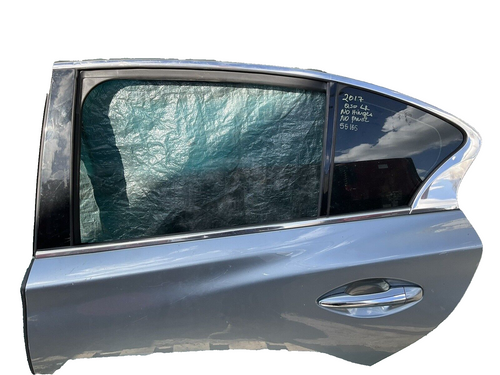 14 21 Infiniti q50 rear driver door assy blue h210a4gama oem