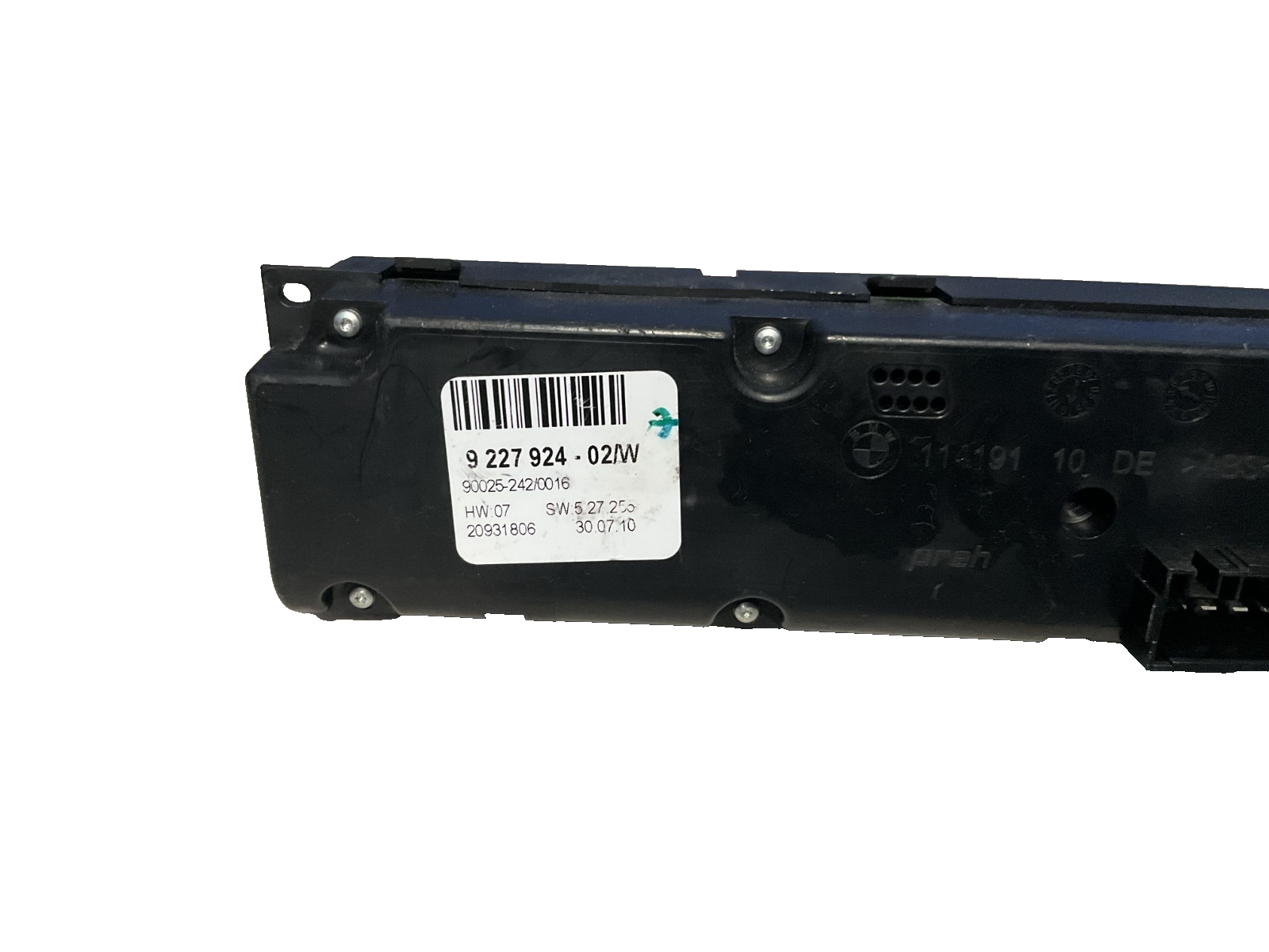 2009-2011 BMW X6 - Front AC Climate Control / TEMP 9227924