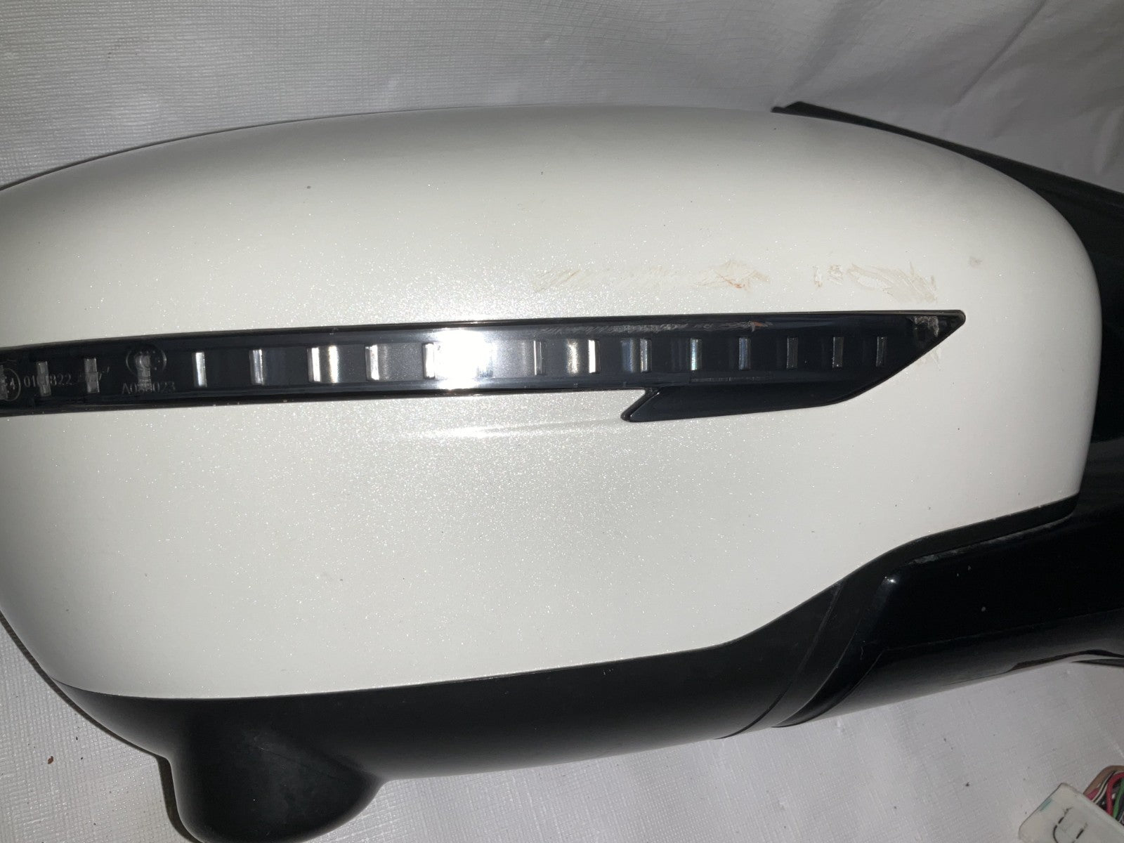 2017-2024 Nissan Murano Right Passenger Side Door Mirror White 96301-5AA4C