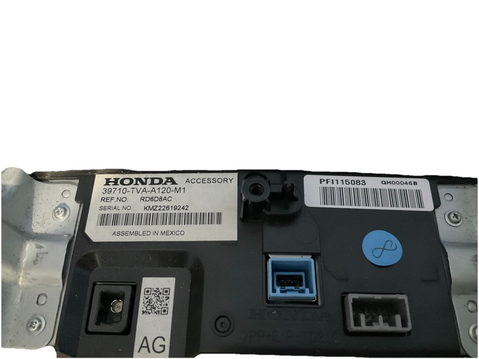 2018 2020 Honda Accord display screen Oem 39710TVAA12