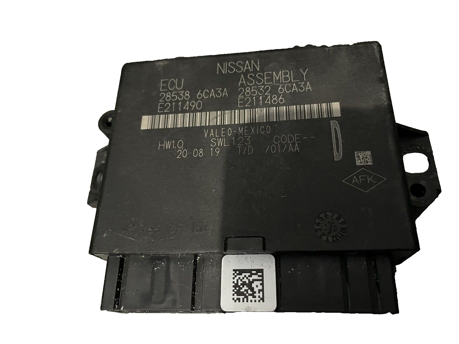 19-20 Nissan altima driver park assit control unit module 285386ca3a oem