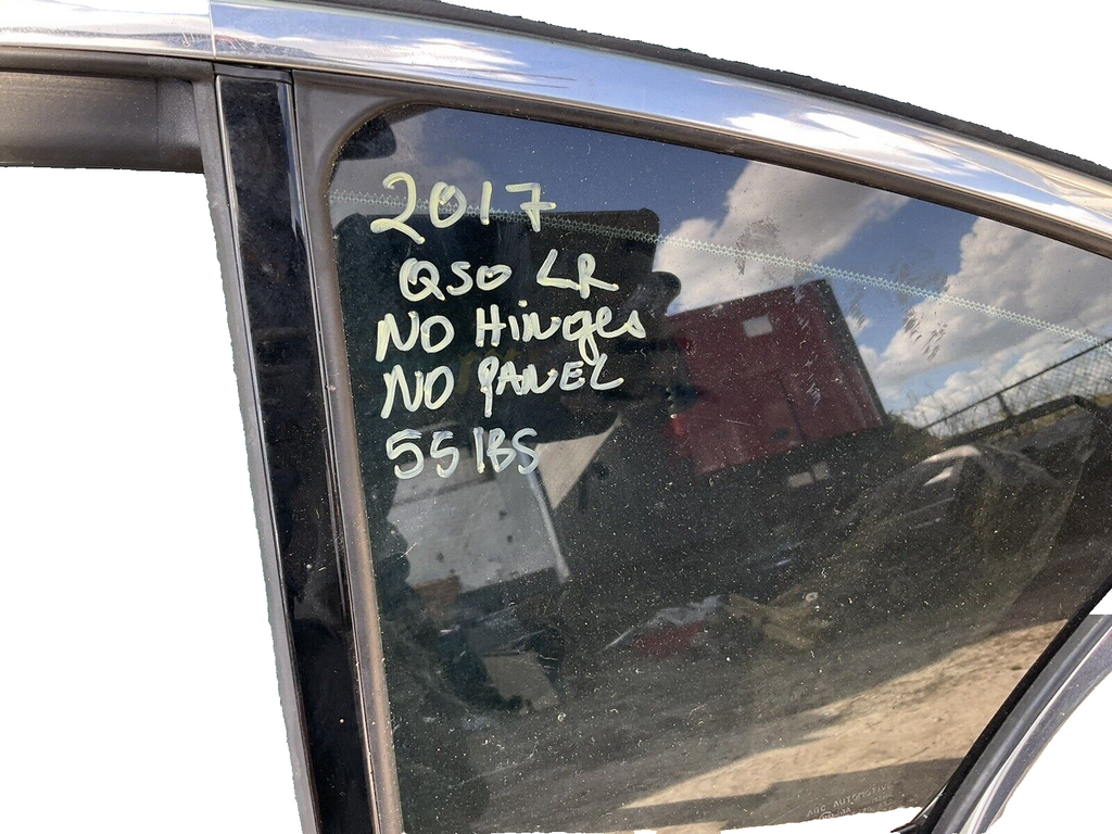 14 21 Infiniti q50 rear driver door assy blue h210a4gama oem