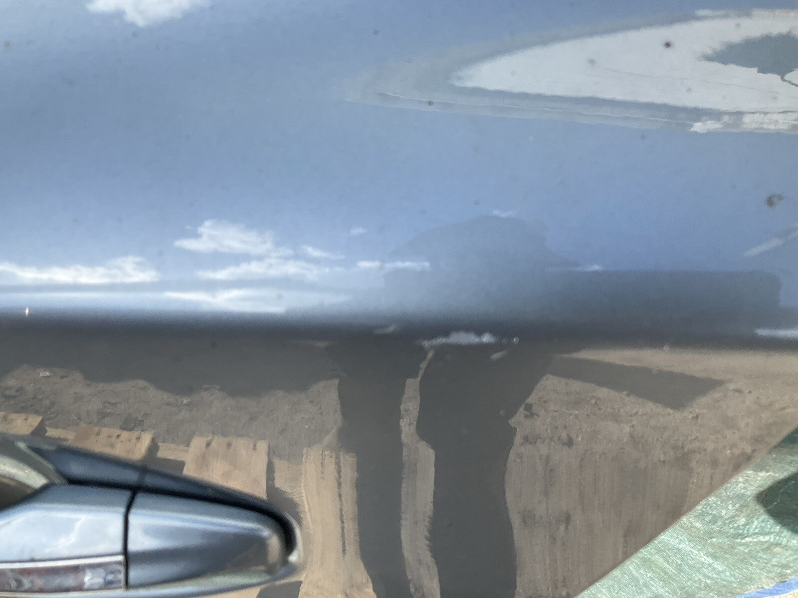 14 21 Infiniti q50 rear driver door assy blue h210a4gama oem