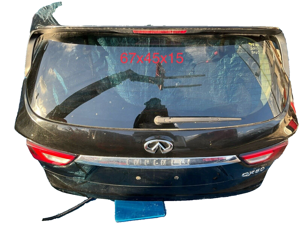 17-20 Iinfiniti qx60 trunk lid tailgate hatch assembly black 903129cn0a