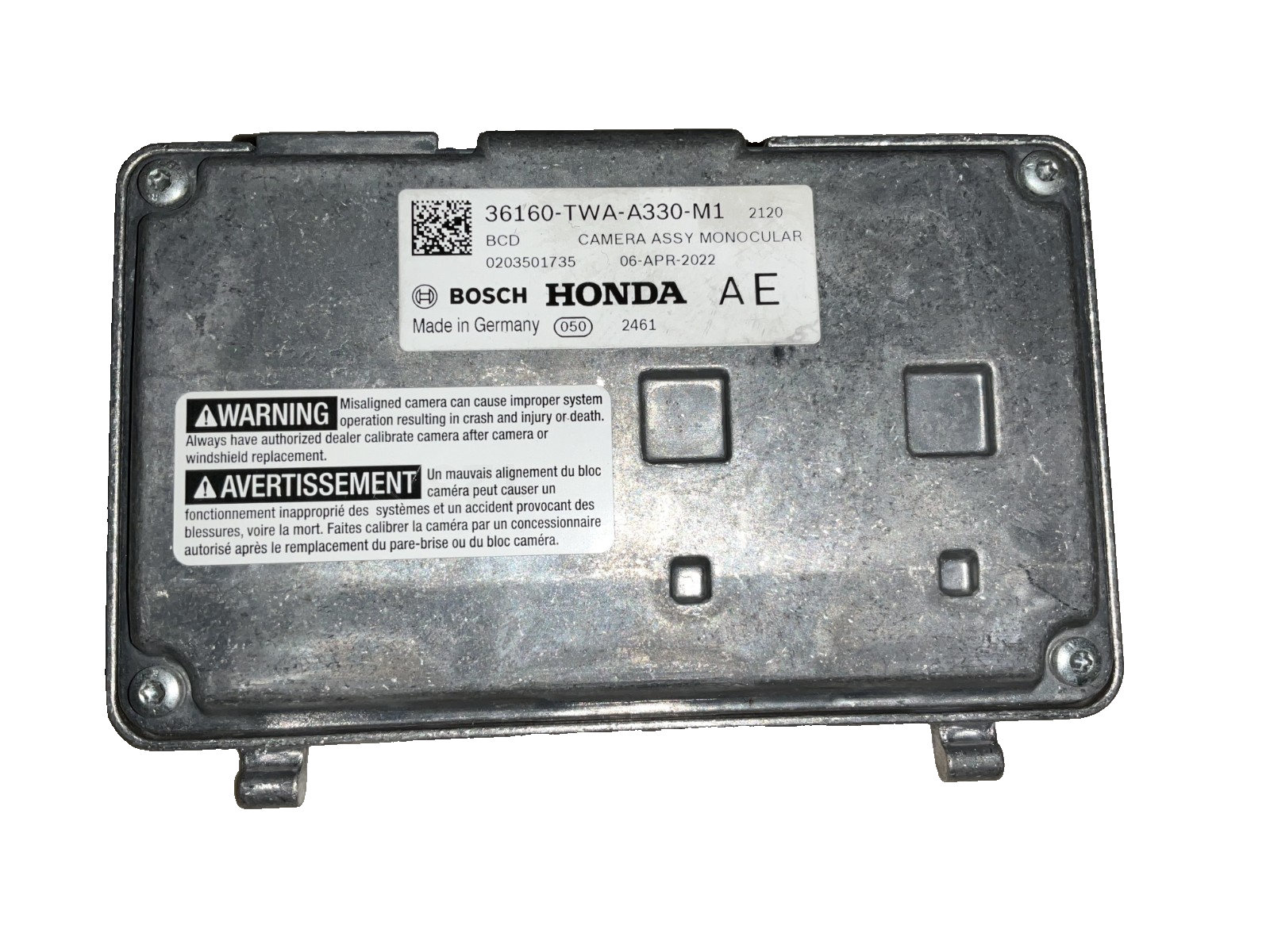 2022 Honda Accord Hybrid Front Windshield Monocular Camera 36160-Twa-A33 Oem