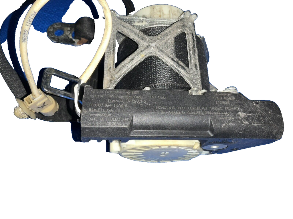 10-16 Porsche panamera 970 3.6l rear right passenger seat belt retractor